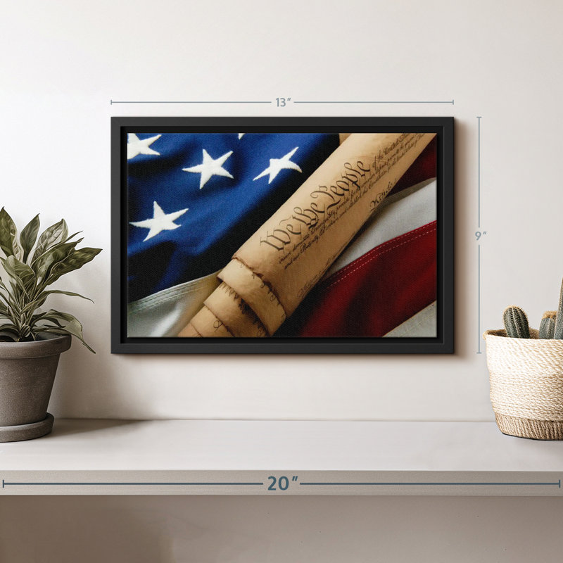 American Freedom Canvas Print, 9" H x 13" W