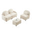 Canapé modulaire en polaire 3 places Teddy-776351680-776351684