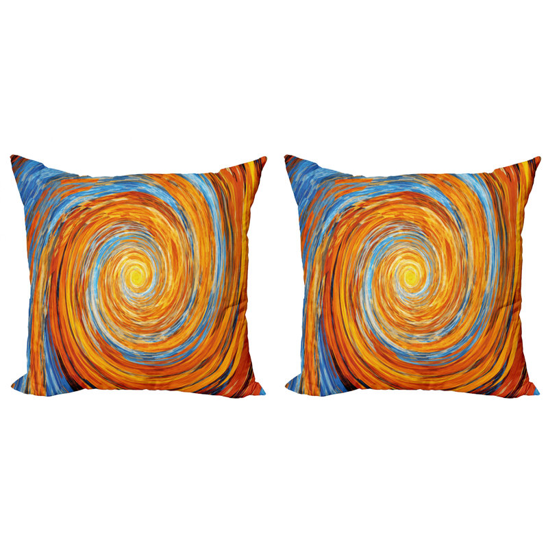 Abstract Reversible Pillow Cover, 18" x 18"