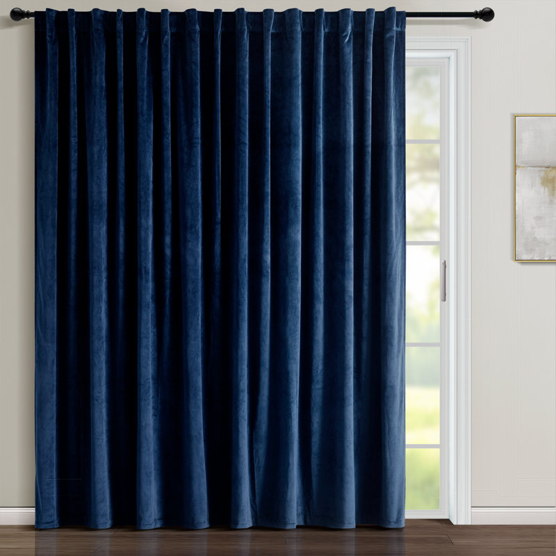 Panneau de rideau simple obscurcissant avec passe-tringle Lush Decor, Marine
