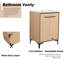Meuble-lavabo simple 24 po avec plateau en céramique Anmer-1860623459