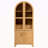 71" Tall Arched Kitchen Pantry Cabinet With Door Shelves, Farmhouse Kitchen Storage Cabinet With Open & Adjustable Shelves, Hidden Drawer & Glass Door, Cupboard For Kitchen, Dining Room-984804566