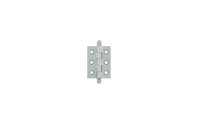 10'' x 10'' Solid Brass Traditional Hinge, Polished Chrome, 2" H x 1.5" W