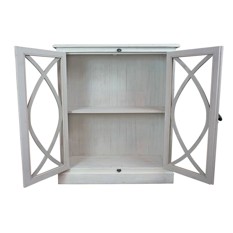 Farhanaaz Solid Wood Accent Cabinet