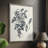 Growing Leaves VI Framed Print - Solid Wood-460016517