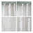 Palm Leaf Burnout Window Sheer White 50x84"