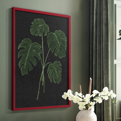 Simple Tropics I, reproduction encadrée - bois massif