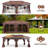 Gazebo 12x20 with Improved Cold-Proof Curtains Nettings Outdoor Gazebo-113901850