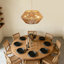 Lustre tambour en rotin tissé à la main à 5 lumières à intensité variable pour îlot de cuisine-696069345