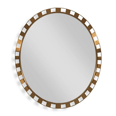 Mullholland Stainless Steel Round Mirror