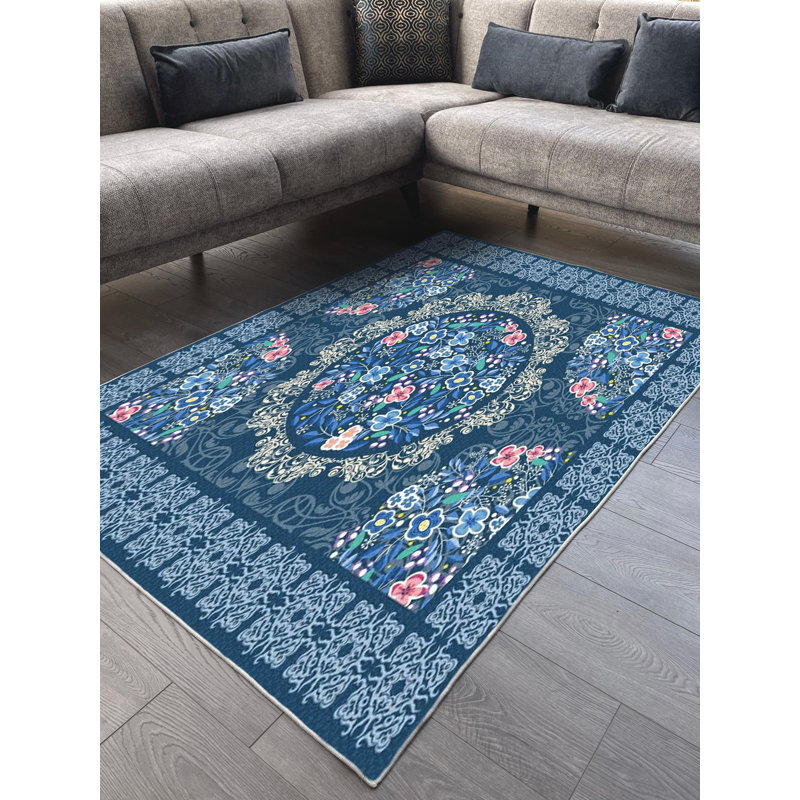 Tapis en coton Dayanara, Rectangle 6 pi 7 po x 7 pi 3 po