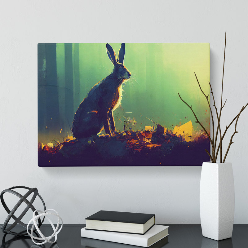 Hare Art Painting Vol.1 Abstract - Wrapped Canvas, 40cm H x 60cm W x 3cm D