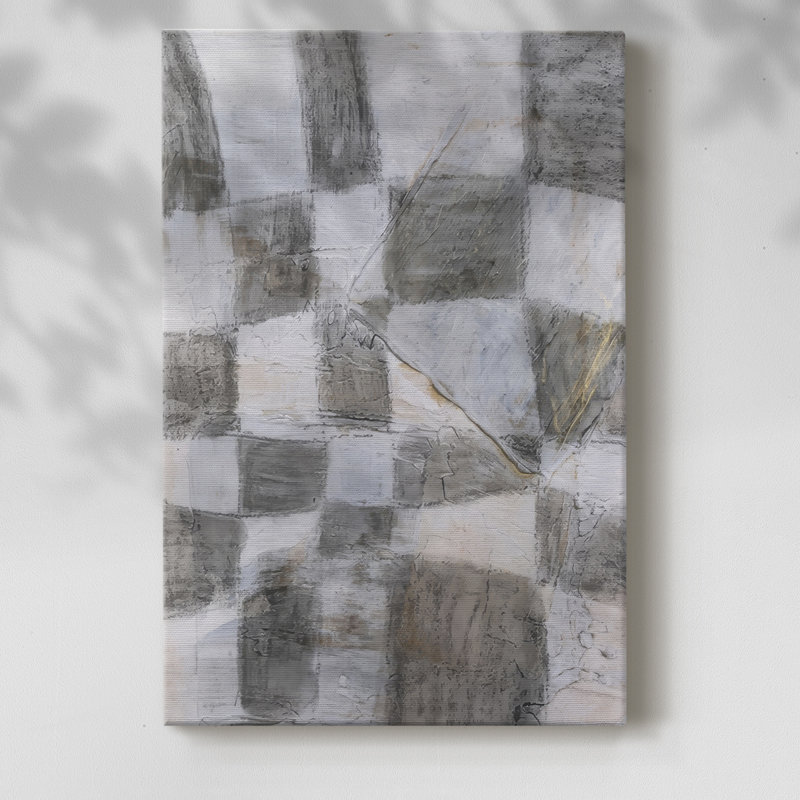 Textile rustique II - Cavas enveloppés de galerie, H 18 po x l 12 po