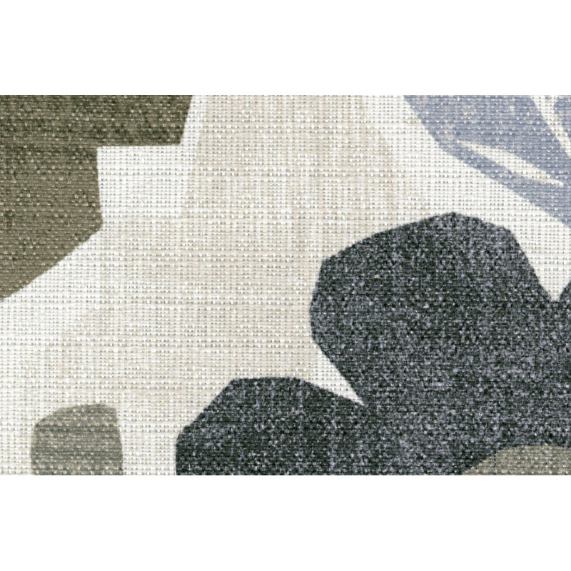 Henn Accent Chair, Blue/Gray/Beige Fabric