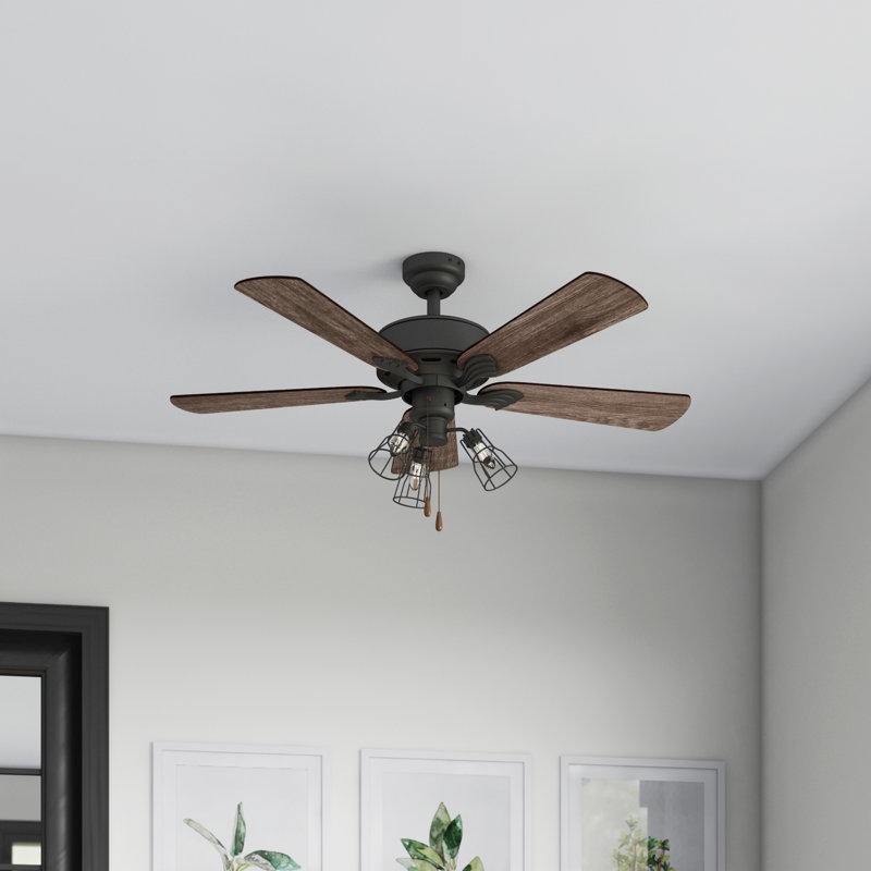 Ventilateur de plafond Aspen Pines 52 pi avec kit d'éclairage, Standard sans télécommande