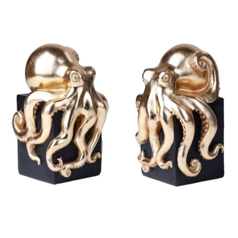 Serre-livres en résine anti-dérapant Octopus