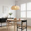 Luminaire suspendu simple moderne 19 po en corde tissée à la main à intensité variable 1 lumière