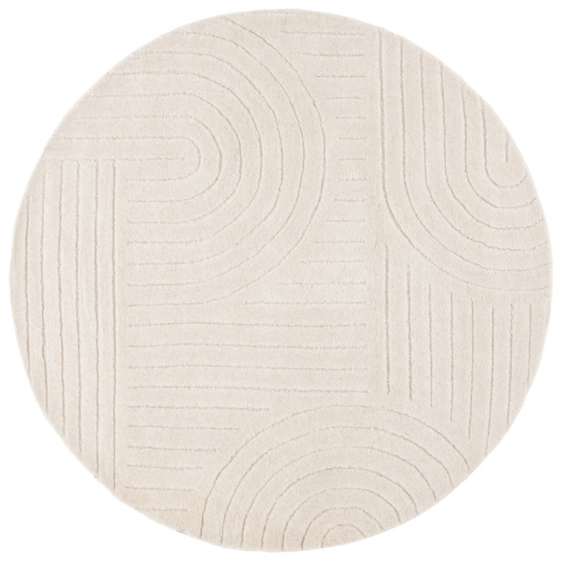 Tapis ivoire Mykonos 404, Rond 6 pi