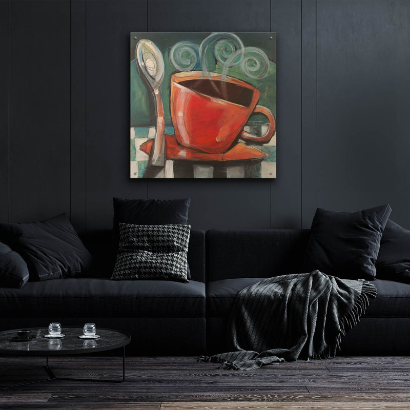«Cup And Spoon» par Tim Nyberg, H 36 po x l 36 po x P 0,2 po