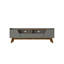 Meuble télé Marcus 71 po avec 4 tablettes et 1 tiroir pour téléviseur de 70 po ou moins, gris foncé et brun Marcus-21771836