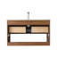 Ensemble de meuble-lavabo flottant avec lavabo mural 36 po Khaleia-576162760-576162761