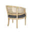 Chaise d'appoint en bois d'hévéa gris anthracite-93363569