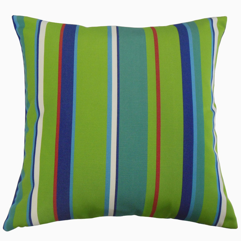 Coussin Xanto, 20 po x 20 po, Coussin décoratif, Vert / bleu