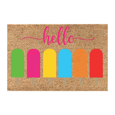 Welcome Floor Doormat 23.62 X 15.75in Non Slip Floor Mat Summer Holiday Funny Novelty Door Mats Indoor Outdoor Decor