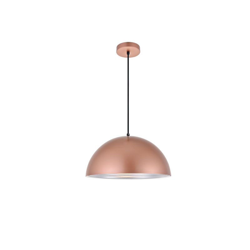 Beaudry 1 - Light Single Pendant, 8" H x 15.5" W x 15.5" D, Honey Gold