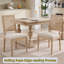 Ensemble de chaises de style champêtre français (2 chaises) avec dossier carré en rotin naturel