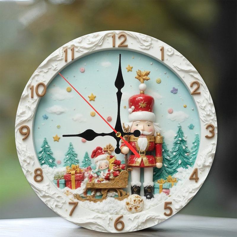 Horloge de Noël avec ornements