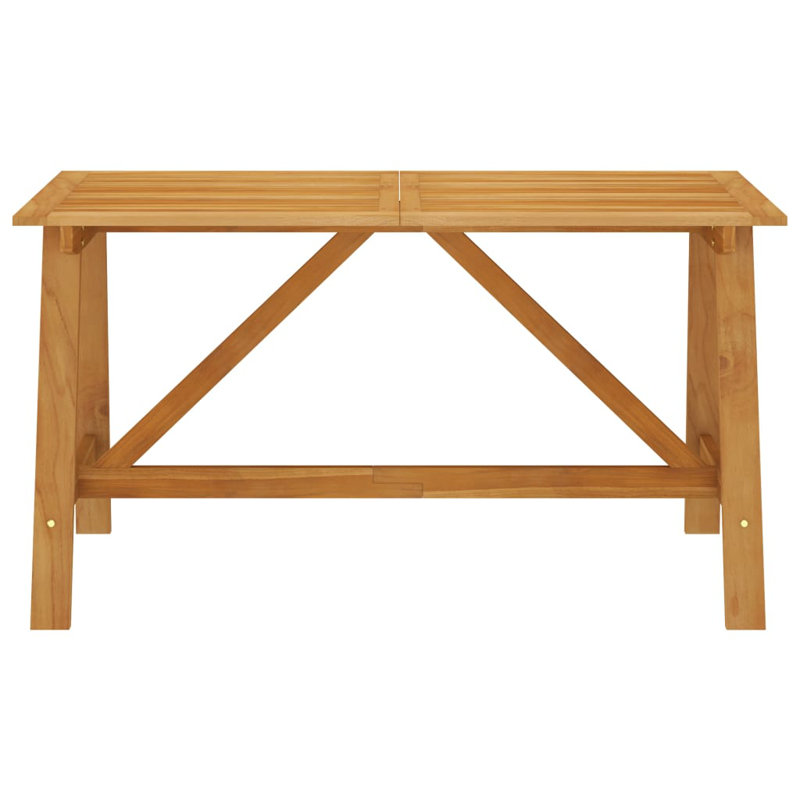 Stanek Acacia Solid Wood Dining Table, Brown, H73.5 x L140 x W70cm
