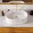 DeerValley 19.4" x 14.8" White Oval Vitreous China Vessel Bathroom Sink, Above Counter Basin