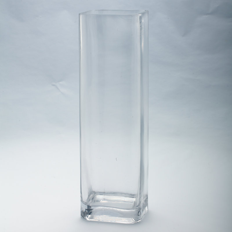Brian-Anthony Glass Table Vase, 16" H x 5" W x 5" D