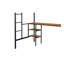 Lit mezzanine simple avec tablettes de table / métal robuste robuste / tablettes de table intégrées / réduction du bruit / garde-corps de sécurité / 2 échelles latérales / certification PCC / aucun sommier tapissier requis