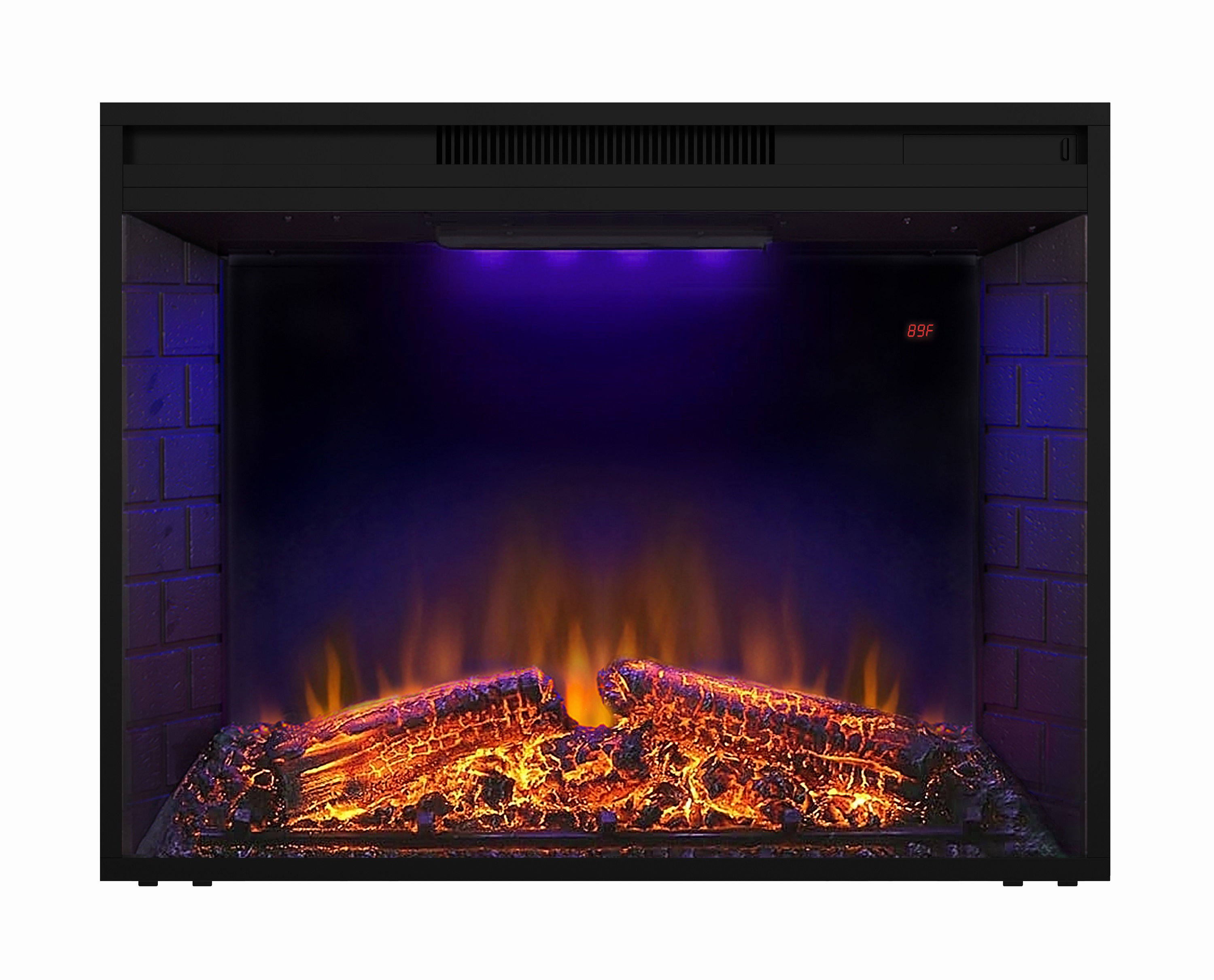 Symple Stuff Recessed Electric Fireplace Insert & Reviews | Wayfair