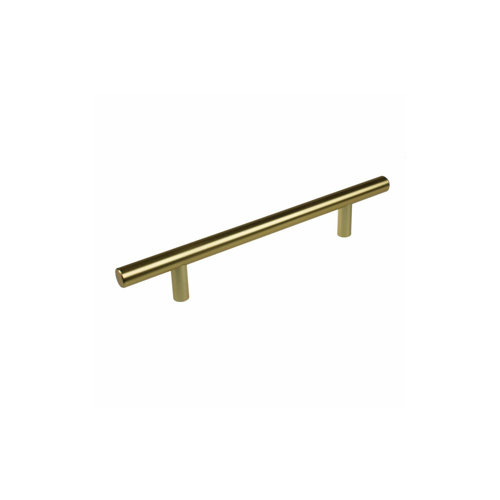 Roman 5-1/16" Center to Center Modern Bar Pull, Satin Gold