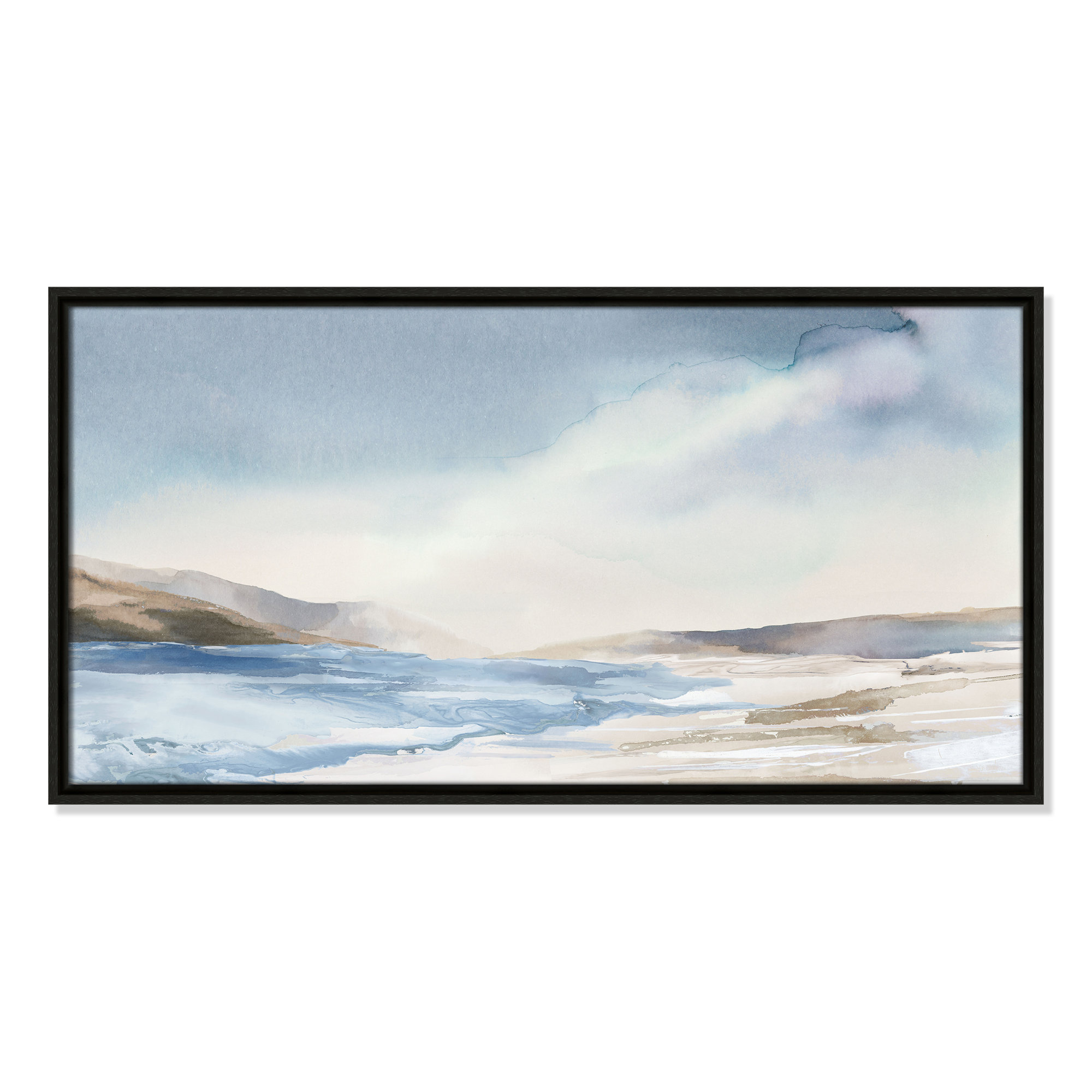 Mystic Shores Print by Mystic Shores, Espresso, 16.5" H x 31.5" W