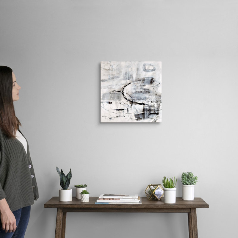 Reproduction d’art sur toile, "Ink creation" par Jodi Maas, H 16 po x l 16 po x P 1,25 po, Toile tendue