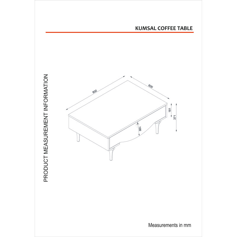 Wier Four Leg Coffee Table