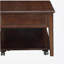 Table basse en bois de noyer avec plateau relevable
