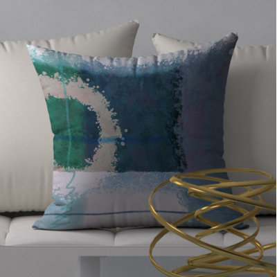 Abstract Reversible Throw Pillow