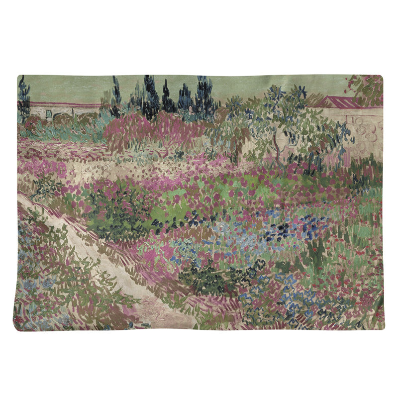 Napperon Vincent Van Gogh, Rose, Sergé de coton, Rectangle