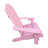 Outdoor Or Indoor Wood Children Adirondack Chair,Pink-416756876