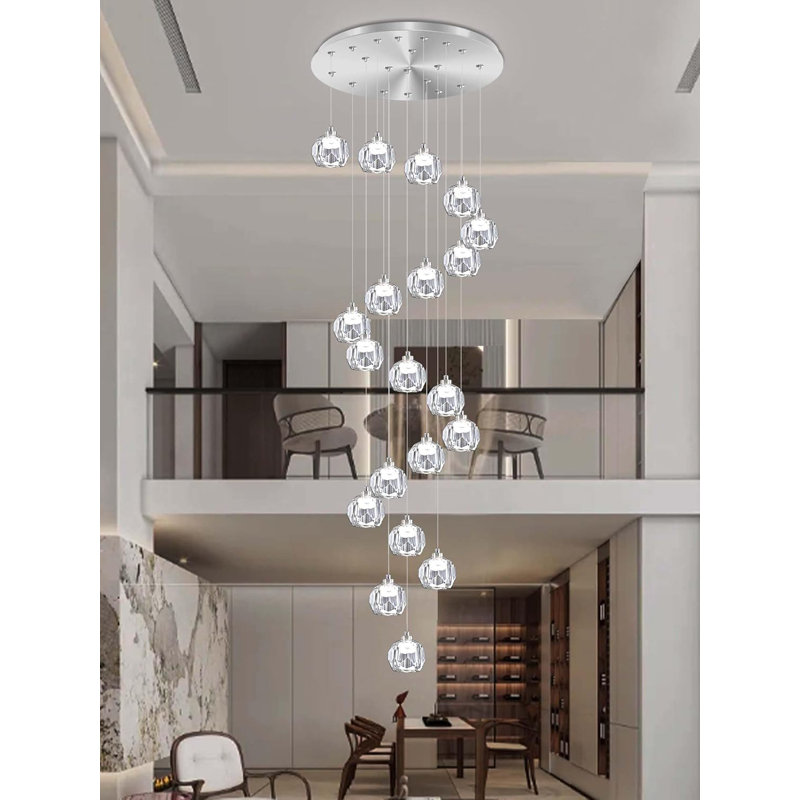 Lustre en cristal 20 lumières Ilaan