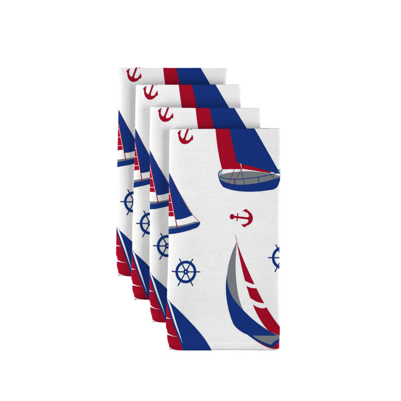 Polyester Nautical Square Napkin
