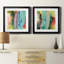 Long Lake I - ensemble de 2 peintures encadrées-61463676-61463670