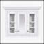 Armoire murale polyvalente avec miroir et plusieurs tablettes pour un rangement efficace
