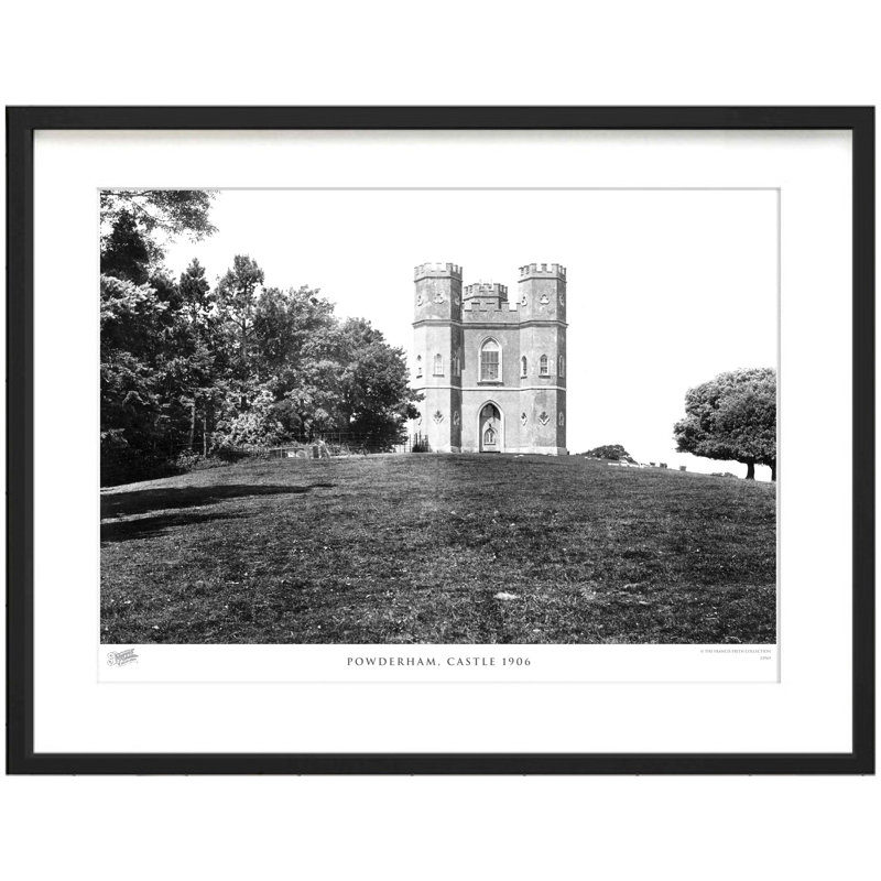 Powderham, Castle 1906 by Francis Frith - Single Picture Frame Print, 45cm H x 60cm W x 2.3cm D