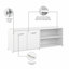Bureau d'ordinateur hybride 72W x 30D avec rangement et classeur mobile-98705699